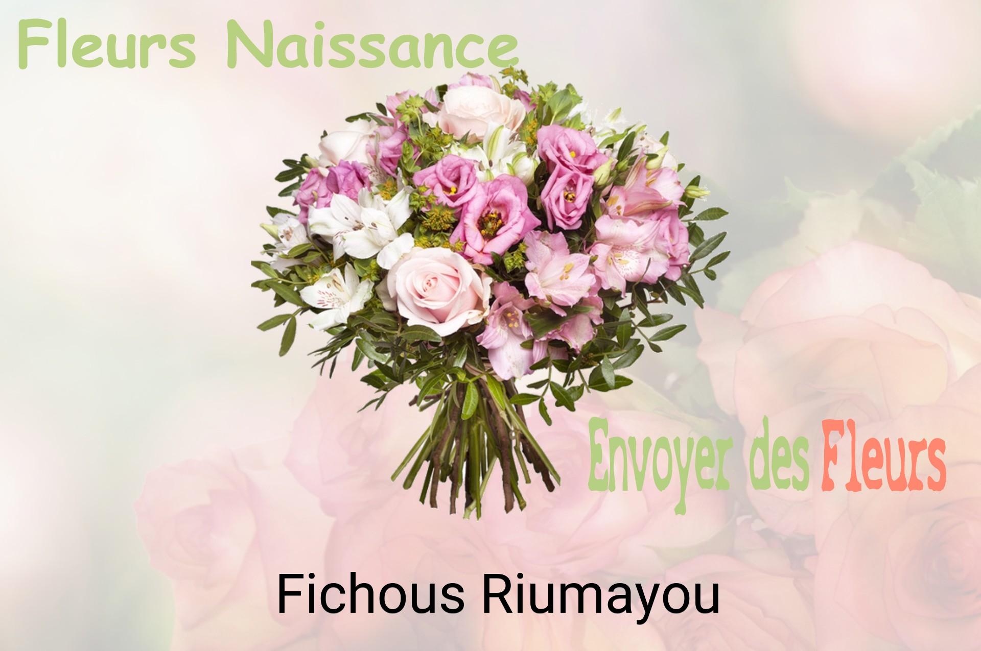 Bouquet de fleurs de naissance livré à Fichous-Riumayou
